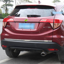 Lapetus Stainless Steel Exterior Refit Kit For Honda VEZEL / HR-V 2014 - 2020 Rear Trunk Tailgate Bottom Lid Strip Cover Trim 2024 - buy cheap