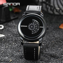 SANDA New Fashion Military Sport Wristwatch Top Brand Luxury Men Watch Leather Quartz Men's Watches relogio masculino 2024 - buy cheap