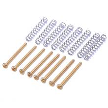 8 Pcs M3x30MM Electric Guitar Humbucker Pickup Adjust Height Screw and Springs - Gold 2024 - buy cheap