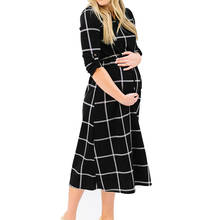 Maternity Dresses Women Pregnant Sexy Photography Props Casual Nursing Chic Tie Long Dress Pregnancy Woman Nursing Best Clothes 2024 - buy cheap