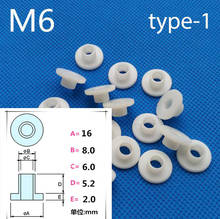 Arandelas de transistor de junta de plástico de nailon M6, espaciadores tipo T, hoja de paso de partículas aislantes, 30 Uds. 2024 - compra barato