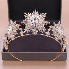 FORSEVEN-tiara de corona con diamantes de imitación de cristal en forma de sol, accesorios de joyería para boda, para mujeres 2024 - compra barato