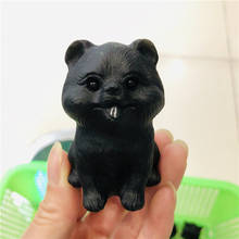 Free shipping natural obsidian hand-carved needle shaped Reiki healing crystal animal statues home decor gift 2024 - buy cheap