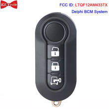 KEYECU for Fiat 500 2012 2013 2014 2015 2016  (Delphi BCM) Remote Key Fob LTQF12AM433TX ID46 Chip 434MHz 2024 - buy cheap