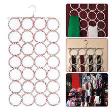 28 Circles Hangers Scarf Shawl Pants Rattan Closet Orangizer Hangers Holder Wardrobe Foldable Tie Belt Hook Display Clothes Rack 2024 - buy cheap