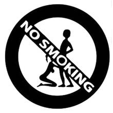 Girl and Boy No Smoking Fashion Car Stickers Creative Personality Decals Waterproof Decals White/Black/Silver Vinyl,13cm*13cm 2024 - buy cheap