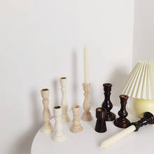 Candelabro de madera para velas LED, soporte votivo para fiesta, boda, hogar, Spa, Reiki, aromaterapia 2024 - compra barato