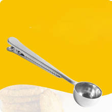 Multifunctional Stainless Steel Coffee Measuring Scoop Bag Clip Sealing Tea Measuring Spoon Kitchen Tool 2024 - buy cheap