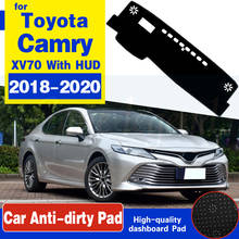Противоскользящий коврик для приборной панели Toyota Camry 70 XV70 2018 2019 2020, защита от солнца, аксессуары для автомобиля 2024 - купить недорого