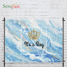 LEVOO Photographic Background Marble Pattern Crown Boy Celebrate Photo Studio Photocall Printed Shoot Prop Decor Fabric 2024 - buy cheap