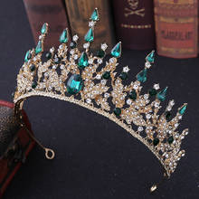 Retro Baroque Style Shining Crystal Tiaras and Crowns de Noiva Bride Headbands Bridal Wedding Party Hair Jewelry Accessories 2024 - купить недорого