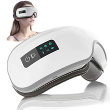 Massageador de olhos de vibração, compressa quente, fisioterapia, protetor ocular, sem fio, bluetooth, máscara ocular de música, 180 ° dobrável 2024 - compre barato