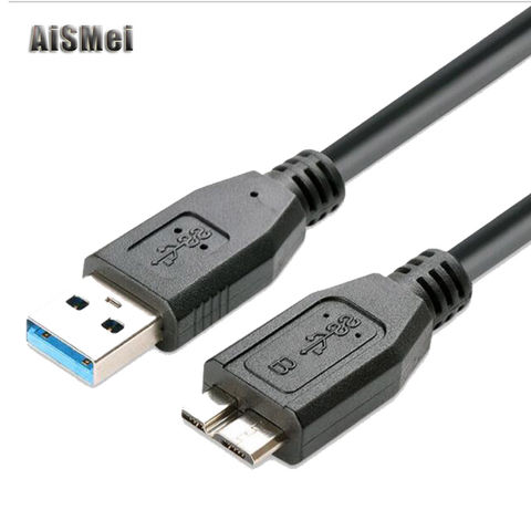 AiSMei USB 3,0 кабель высокоскоростной USB type A Micro B кабель синхронизации данных код для внешнего жесткого диска HDD samsung S5 Note 3 2022 - купить недорого