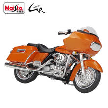 Maisto-Harley 2002 FLTR Road Glide 1:18, coche de simulación de aleación, motocicleta de Metal, colección de juguetes para niños 2024 - compra barato