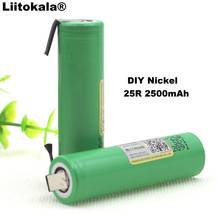 3 pces liitokala 18650 25r 2500 mah bateria de lítio 20a energia de descarga contínua bateria eletrônica para + folhas de níquel diy 2024 - compre barato