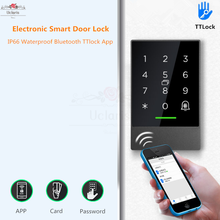 TTLock P66 Waterproof WiFi App Access Control Reader Smart Lock Phone App Code RFID Card Door Access Control Keypad For Office 2024 - buy cheap