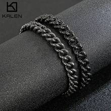 10mm Small Cuban Chains Bracelet Men Stainless Steel Party Jewelry 2024 - buy cheap