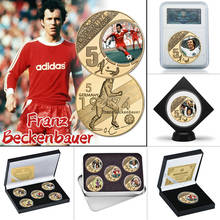 Monedas conmemorativas de jugador de fútbol alemán chapadas en oro, entrenador de fútbol, coleccionables, moneda de desafío, deportes, regalos de recuerdo para niños 2024 - compra barato