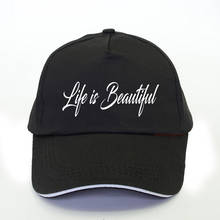 Life Is Beautiful Letter print Women baseball cap 2020 summer men Leisure outdoor Trucker cap adjustable Unisex snapback hat 2024 - buy cheap