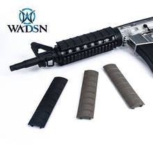 Wadsn 3 unidades/pacote airsoft tático handguard ferroviário capa náilon caça rifle jinming gen8 m4 painel ferroviário para 20mm picatinny ferroviário 2024 - compre barato