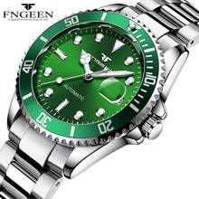 FNGEEN Mechanical Watch Green Classic Design Men Waterproof Stainless Male Clock Auto Date Luxury Automatic Watch Montre Relogio 2024 - buy cheap