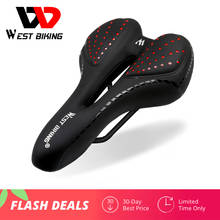 WEST BIKING Bicycle Saddle Silicone Cushion PU Leather Surface Silica Filled Gel Comfortable Cycling Seat Shockproof Bike Saddle 2024 - buy cheap
