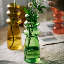 Florero para decoración de mesa, florero de cristal para sala de estar, arreglo Floral 2024 - compra barato