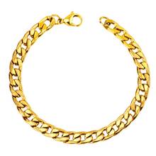 LUXUKISSKIDS Gold Bracelet Men Jewelry Trendy 8MM 21CM Cuban Chains Stainless Steel Bracelets For Men Women Bracelet pulseras 2024 - buy cheap