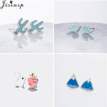 Jisensp 2020 Christmas Gift Bohemian Style Elegant Cactus Stud Earrings Lovely Bunny Whale Earrings for Women bijoux femme 2024 - buy cheap