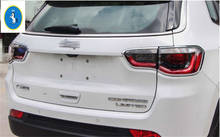 Yimaautotrims Chrome Rear Tail Lamp Lights Frame Cover Trim Auto Accessory Fit For Jeep Compass 2017 - 2021 ABS