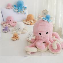 18-80cm de simulación pulpo juguetes de peluche colgantes suave Animal relleno muñeca accesorios almohada para los niños regalo de cumpleaños de las niñas 2024 - compra barato