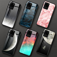 Ultra-thin Planet Starry Phone Case For Samsung Galaxy S20 Ultra Plus Tempered Glass Case For SAMSUNG S20 Plus S 20 Cover Coque 2024 - купить недорого