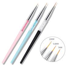 3Pcs Nail Art Dotting Pen Set UV Gel Acrylic Drawing Painting Liner Flower Brush Manicure Tools Decoration Rhinestone Crystal 2024 - buy cheap