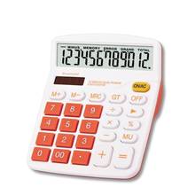 12 Digit Calculator Large Display Solar Power Battery Home Office School Tool Student Kids Calculator 2024 - compre barato