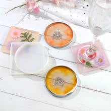 Round Crystal Resin Coaster Resin Coaster Casting Molds Silicone Epoxy Jewelry Pendant Agate Making Mould Tool DIY Accessory 2024 - buy cheap