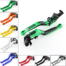 Para kawasaki zx6r ZX-6R ZX-10R zx 10r ninja 1000 z1000 sx zr750n ajustável dobrável alavanca da embreagem da motocicleta alavancas de freio 2024 - compre barato