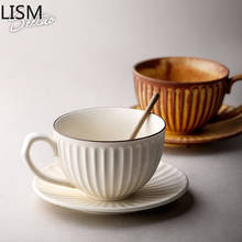 Xícara de café de porcelana, conjunto de copo de café de luxo branco, copos de chá com alça, cerâmica, copo de café turco 2024 - compre barato