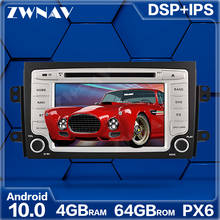 Reprodutor multimídia para carro, px6 4 + 64gb android 10.0., som estéreo, tela touch, navegação gps, para suzuki sx4 2004-2010. 2024 - compre barato