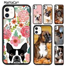 Maiyaca bonito cão pugilista filhote de cachorro tpu caixa do telefone para o iphone 5S se 6s 7 8 plus x xr xs 11 12 13 pro max samsung galaxy s9 s10 escudo 2024 - compre barato