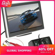 5 Inch TFT LCD HD Color Car Rear View Parking Monitor 2 Video Input + 7 IR Lights Car Rearview Reverse Camera for VCD DVD GPS 2024 - buy cheap