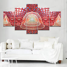 Canvas Painting Wall Art Modular HD Prints 5 Pieces Psychedelic Face Pictures Tool Alex Grey Metal Music Poster Home Decor Frame 2024 - buy cheap