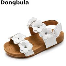 Toddler Sandals 2021 Summer Children Sandals For Girls Kids Beach Shoes Soft Leather Flowers Princess Girls Shoes Toddler Shoes 2024 - buy cheap