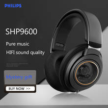 Philips SHP9600 Music Wired Earphone with 3m Long HIFI Gaming Headphones  SHP9500 upgrade for Computer Android Huawei Samsung 2024 - купить недорого