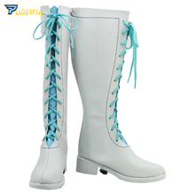 Anime love live! Kotros minami maravilhoso apressado azul branco botas cosplay 2024 - compre barato