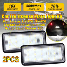 Luces LED para matrícula de coche, 12V, para Toyota Land Cruiser Prado 120, Land Cruiser 200, Lexus LX470, 570, sin errores, 2 uds. 2024 - compra barato