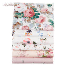 New Pink Floral Series 6pcs/lot,Twill Cotton Fabric Patchwork Cloth DIY Baby&Child Sewing Quilting Fat Quarters Material 40x50cm 2024 - buy cheap
