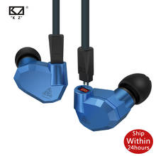 KZ ZS5 2DD + 2BA гибридные наушники-вкладыши Hi-Fi DJ монитор наушники для бега спортивные наушники вкладыши два цвета для ZS3 ZSN 2024 - купить недорого