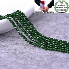 OMHXZJ Wholesale ZB223 2 3mm DIY Bracelet Necklace Jewelry Accessories Findings Natural Stone Fine Green Sandstone Round Beads 2024 - buy cheap