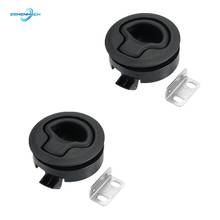 2PCS Marine Hardware Black Nylon NO key Flush Boat Marine Deck Latch Boat Floor Lock Bass Flats Open Express Yacht Accessories 2024 - buy cheap