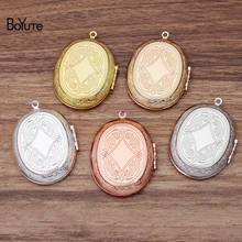 BoYuTe (5 Pieces/Lot) Oval 30*40MM Cabochon Base Blank Locket Diy Handmade Photo Locket Pendant Jewelry Acceosrries 2024 - buy cheap